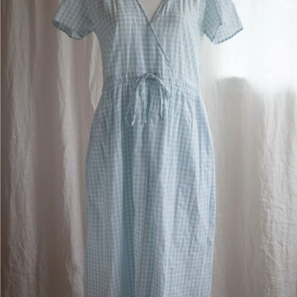 Light Blue Gingham Dress